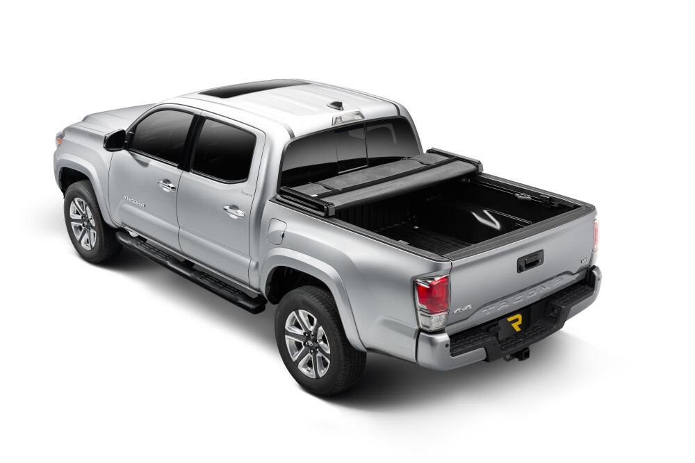Trifecta 2.0 Tonneau Cover Black Leather Grained Fabric 2005-2015 Toyota Tacoma 5' Bed Extang
