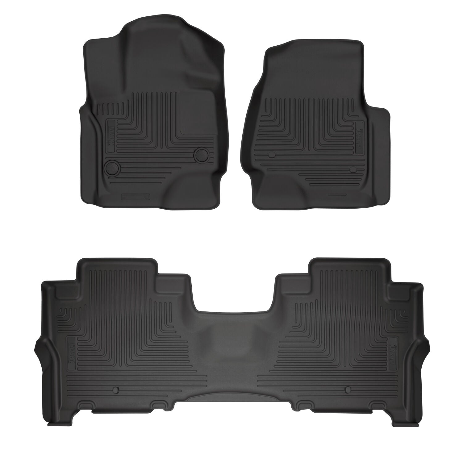 Weatherbeater Front & 2nd Seat Floor Liners For 2018-2023 Navigator Husky Liners