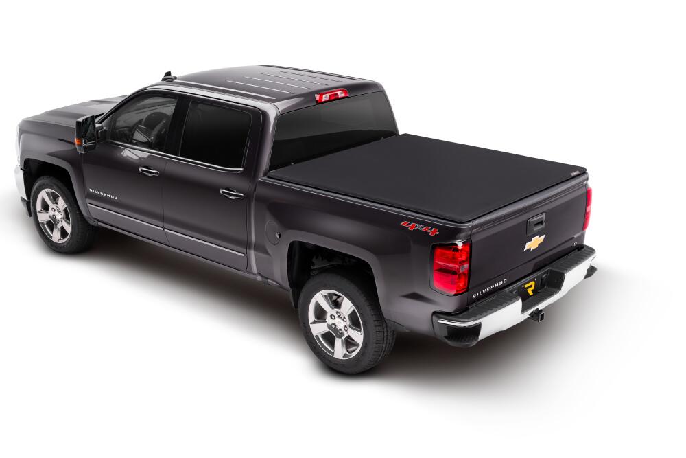 Trifecta Signature 2.0 Tonneau Cover Black Acrylic Canvas 2014-2021 Toyota Tundra 8' 2 inch Bed without Deck Rail System Extang