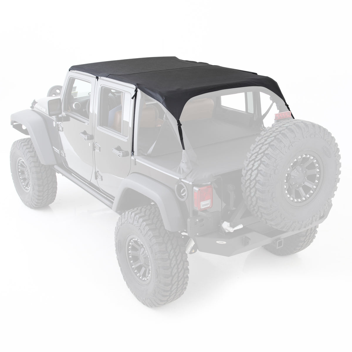 Extended Top Black Diamond 10-18 Wrangler JK 4 Door Smittybilt