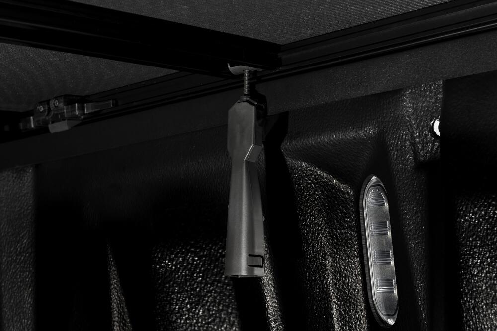 Trifecta Signature 2.0 Tonneau Cover Black Acrylic Canvas 2007-2013 Toyota Tundra 8' Bed with Deck Rail System Extang