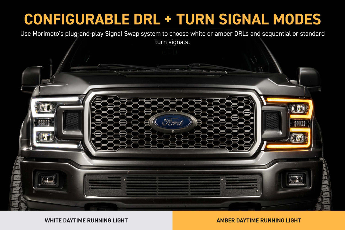 Morimoto XB Evo Headlights: 18-20 Ford F-150 (Set)