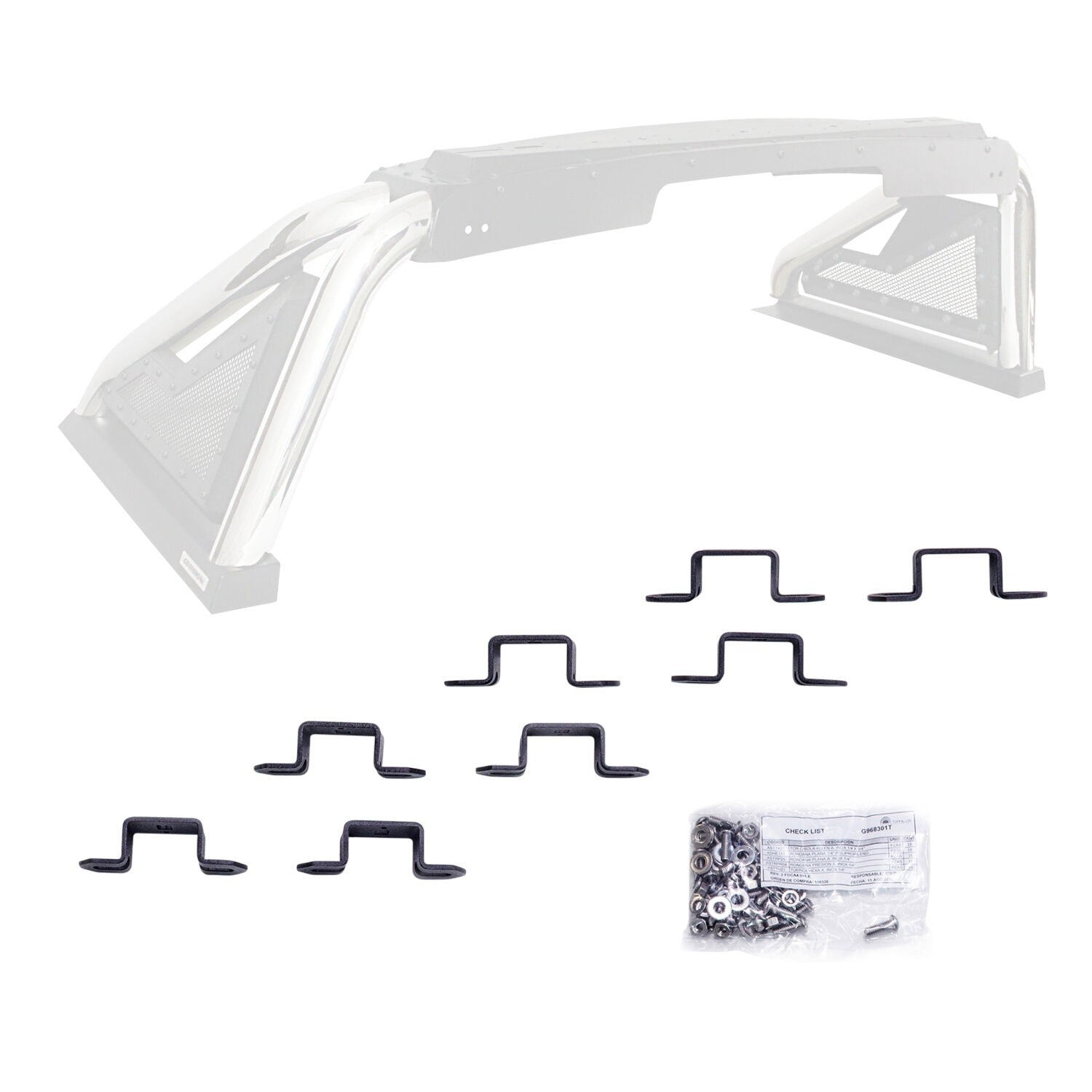 Sport Bar 2.0 Three Inch Cube Light Bracket Kit Textured Black 2007-2021 Toyota Tundra 2009-2023 Dodge Ram 1500/2500/3500  Go Rhino