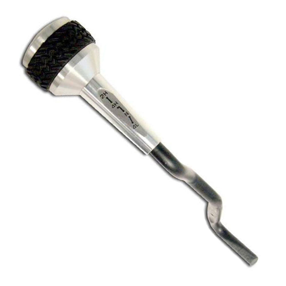 97-06 Jeep TJ 4WD Shift Knob; Silver - Apollo Off-Road