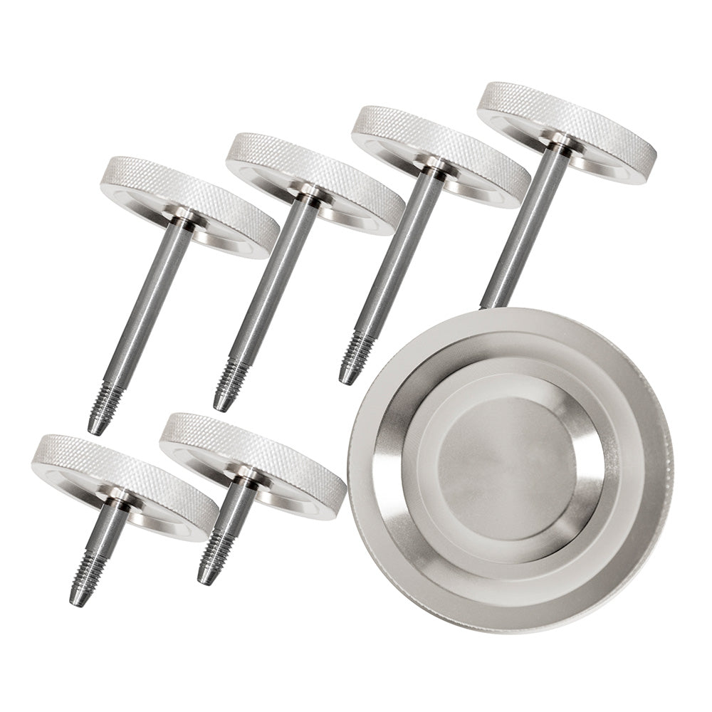 97-06 Jeep TJ Door Surround Knobs; Billet - Apollo Off-Road