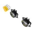KC Flex Era 3 LED DM SAE Fog 2- Light Master Kit 07-23 Jeep JK JL JT Plastic Bumper KC HiLiTES