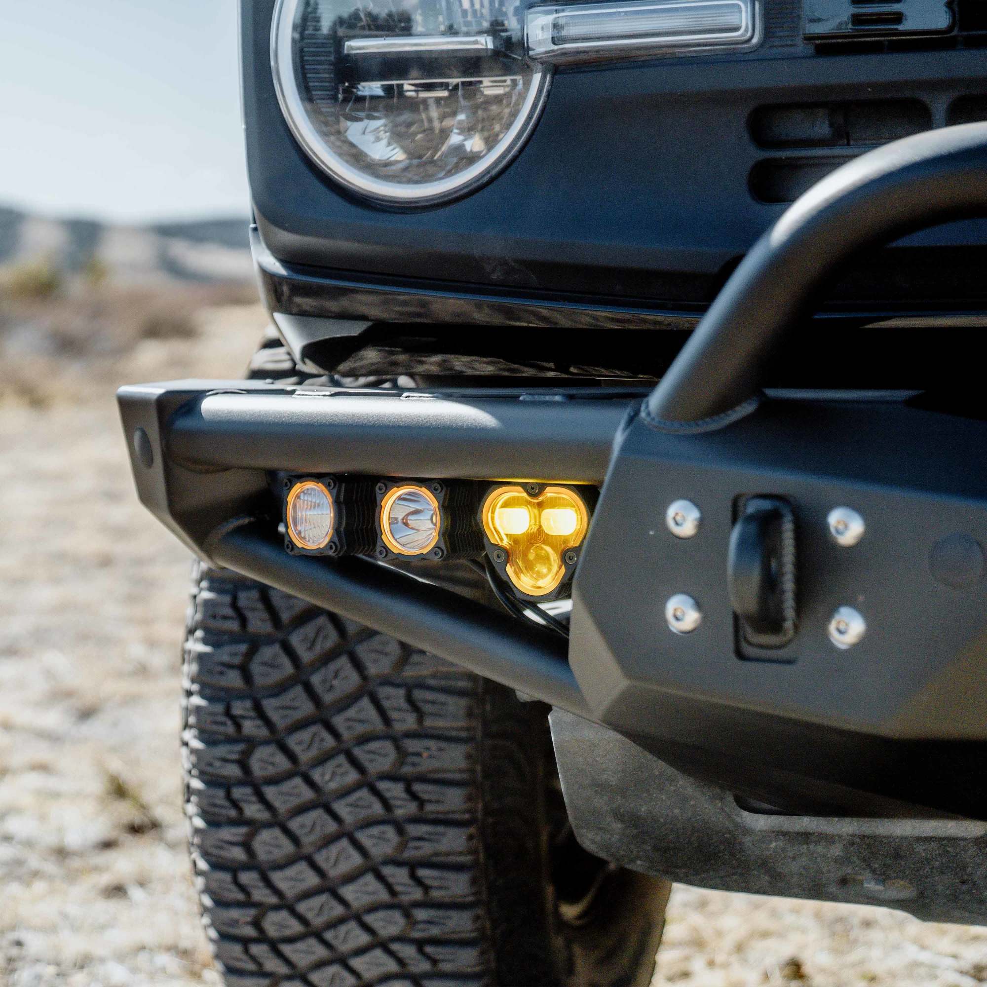 Hybrid Front Bumper LED Light Kit SAE System KC HiLiTES