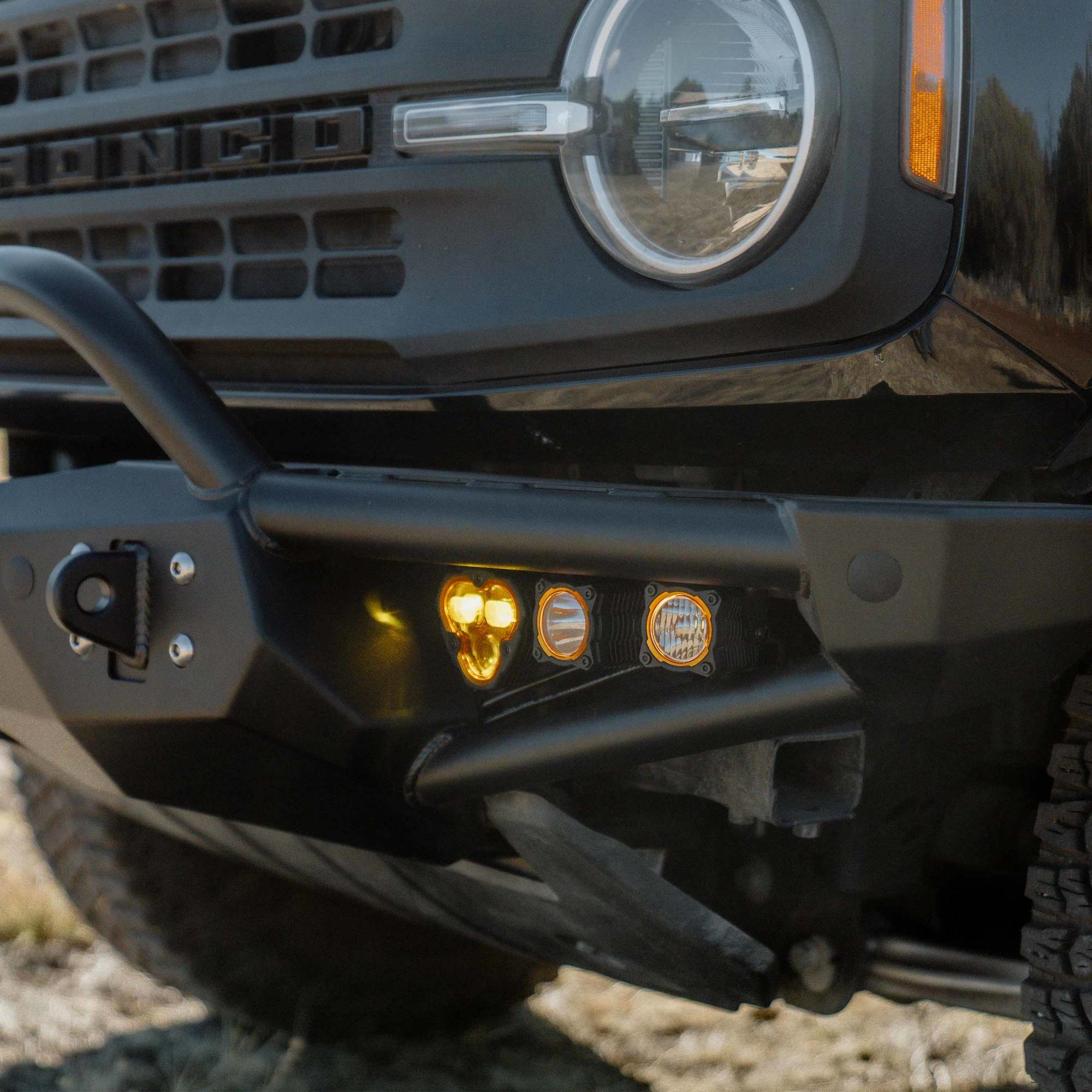 Hybrid Front Bumper LED Light Kit SAE System KC HiLiTES