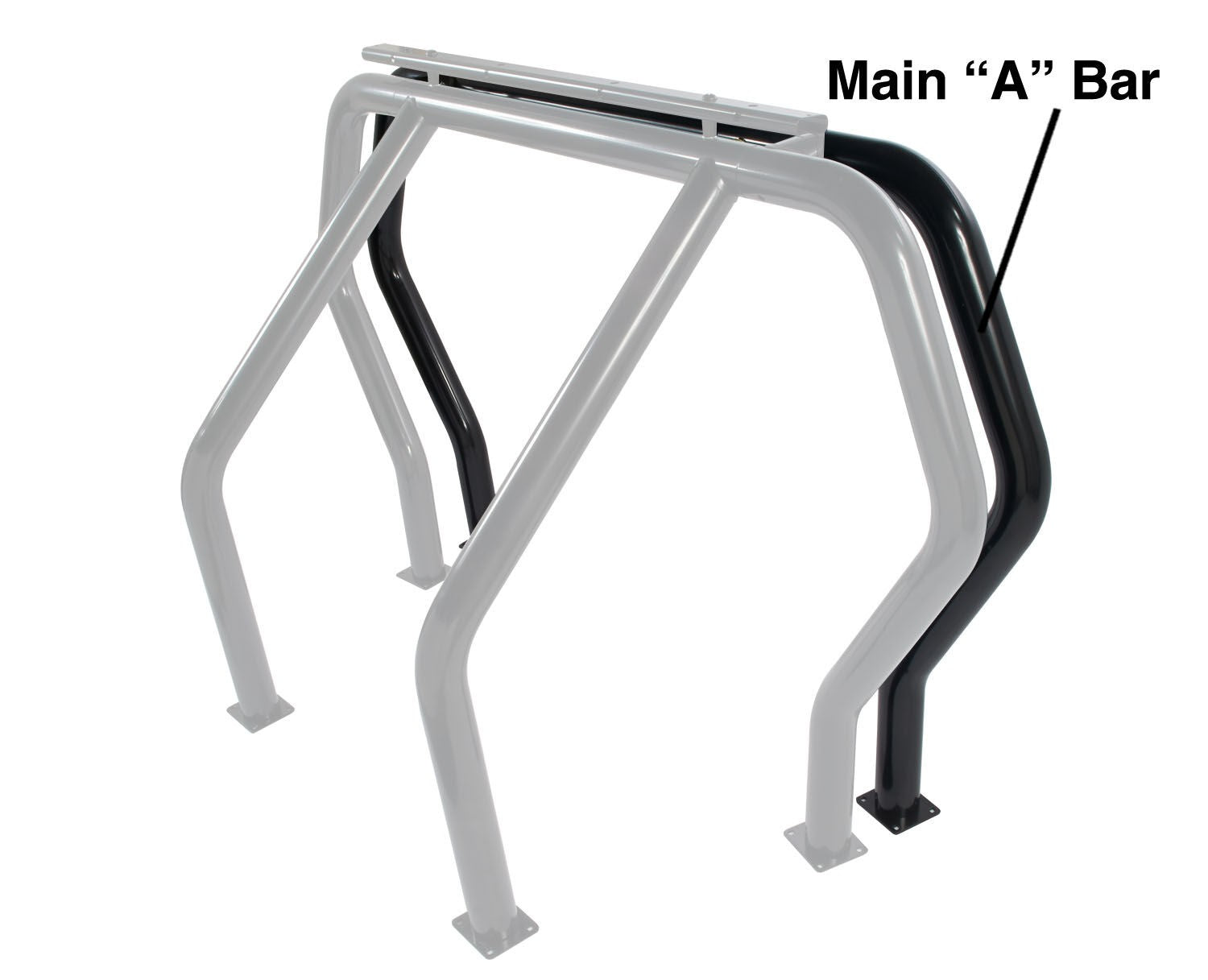 Bed Bar Component A Additional Bar Black Powdercoat 2004-2014 Ford F-150 Go Rhino