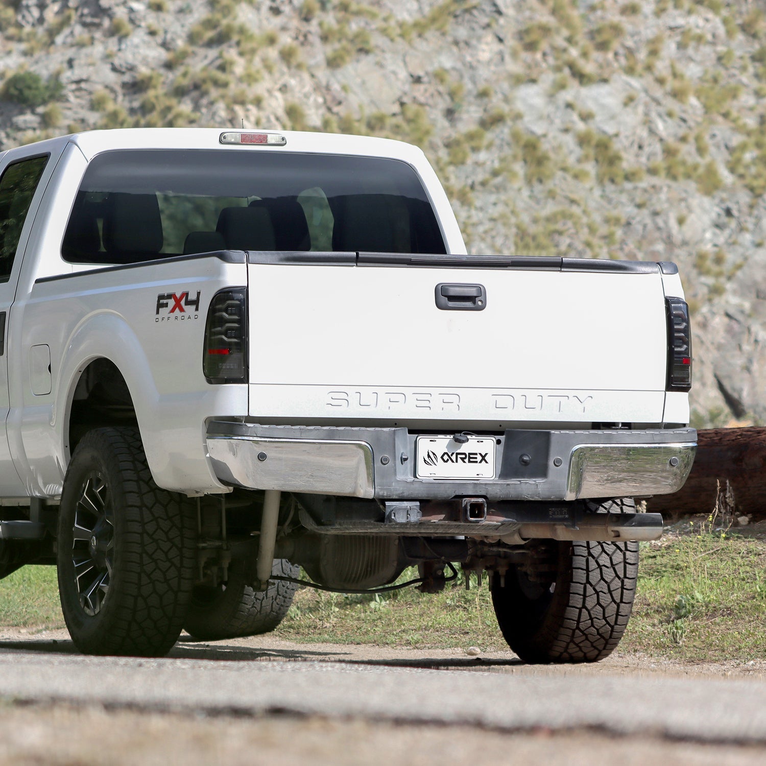 97-03 Ford F-150 / 99-16 F-250/350 Super Duty LUXX-Series LED Tail Lights Alpha-Black - Apollo Off-Road