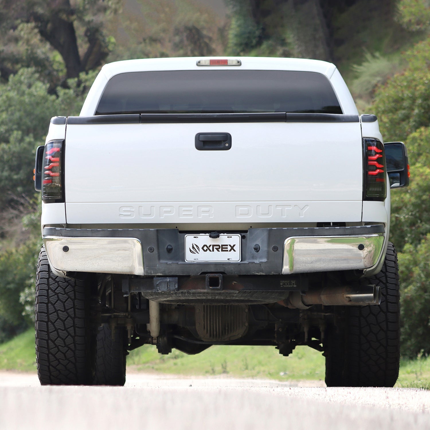 97-03 Ford F-150 / 99-16 F-250/350 Super Duty LUXX-Series LED Tail Lights Alpha-Black - Apollo Off-Road