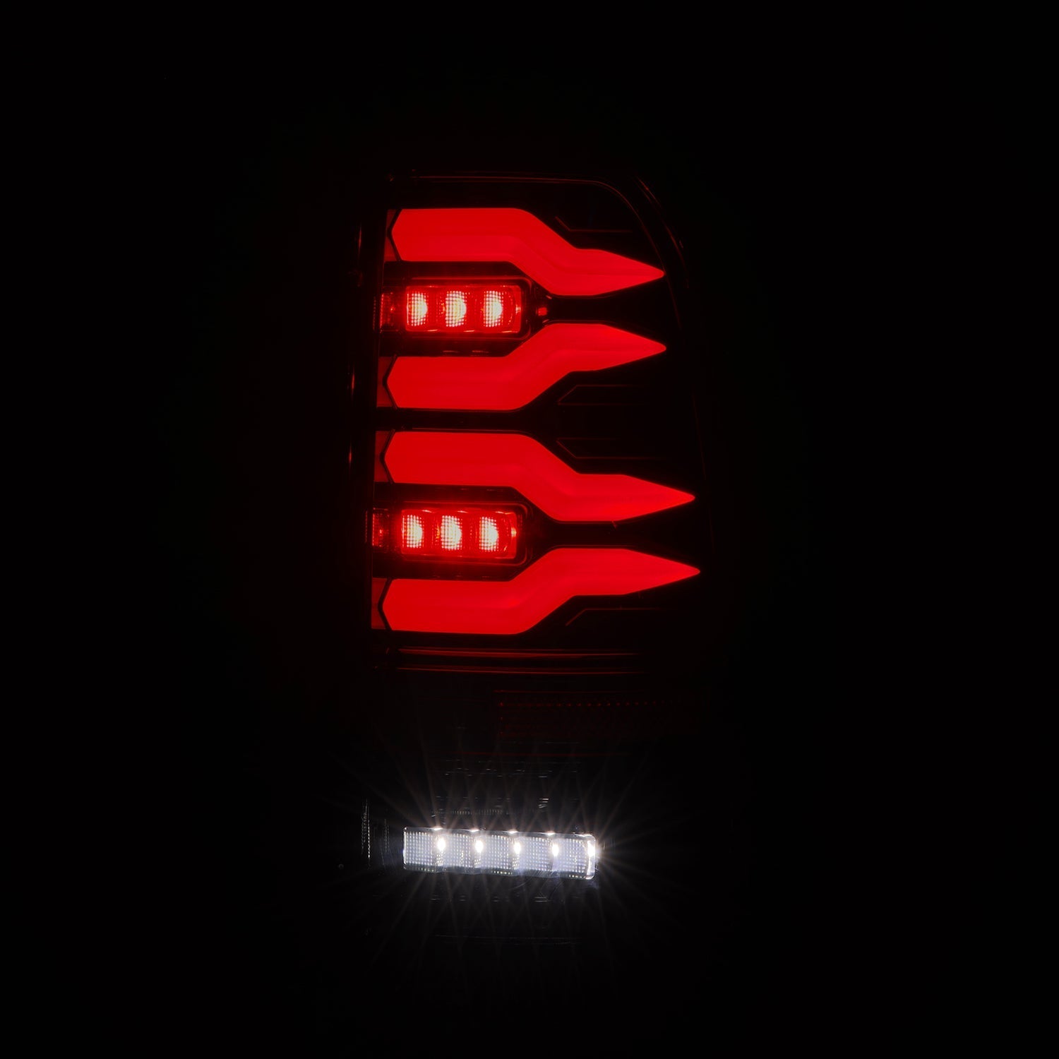 97-03 Ford F-150 / 99-16 F-250/350 Super Duty LUXX-Series LED Tail Lights Alpha-Black - Apollo Off-Road