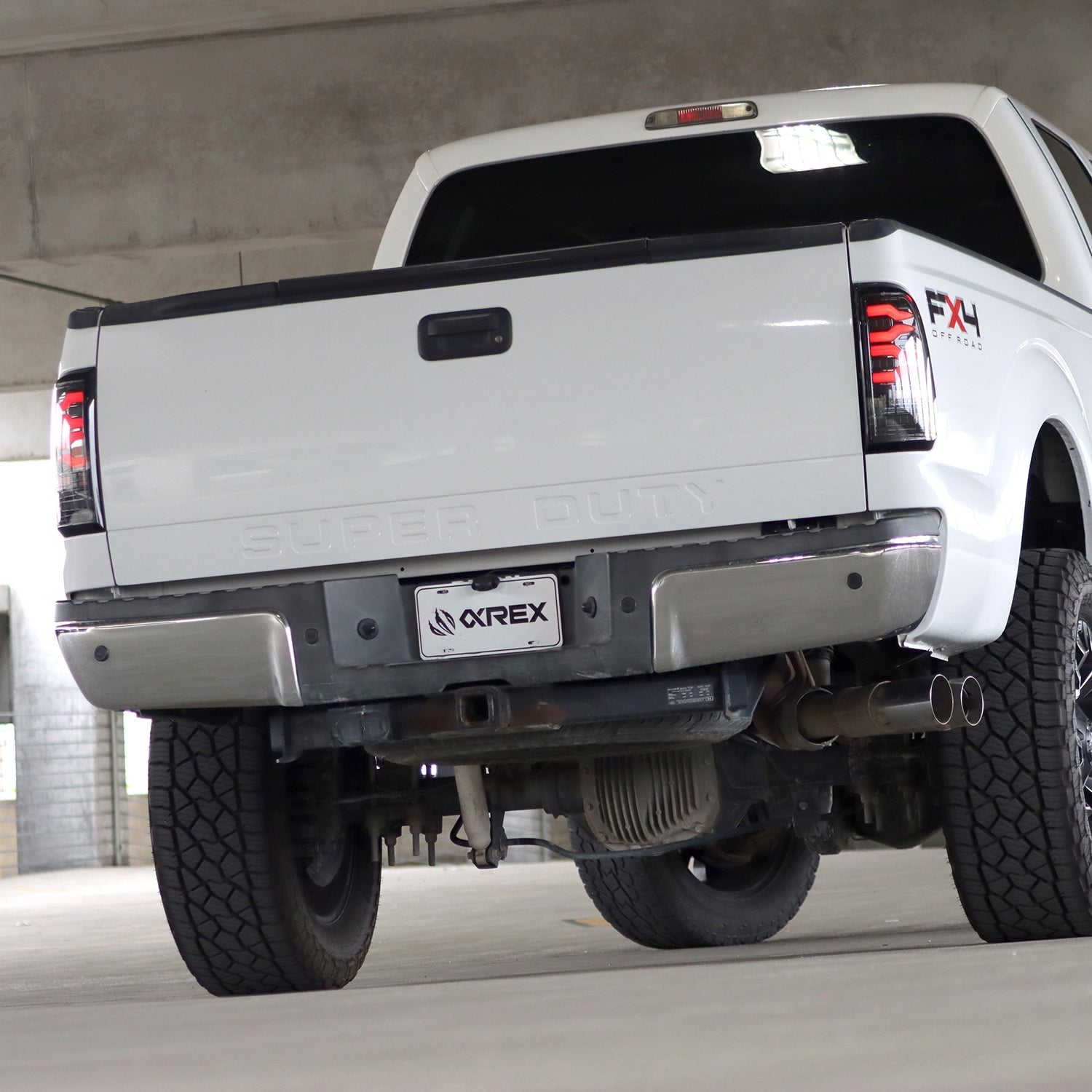 97-03 Ford F-150 / 99-16 F-250/350 Super Duty LUXX-Series LED Tail Lights Black-Red - Apollo Off-Road