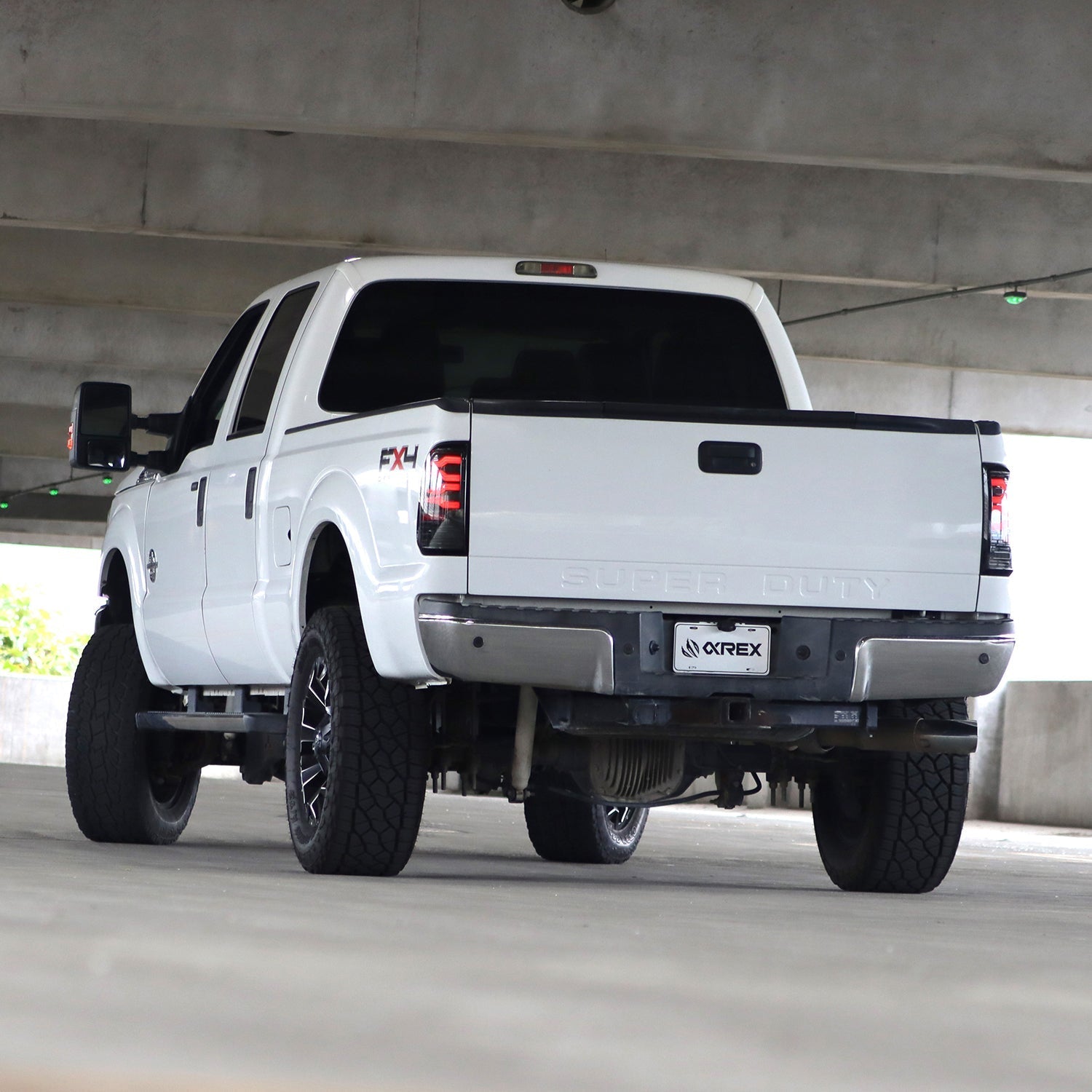 97-03 Ford F-150 / 99-16 F-250/350 Super Duty LUXX-Series LED Tail Lights Black-Red - Apollo Off-Road