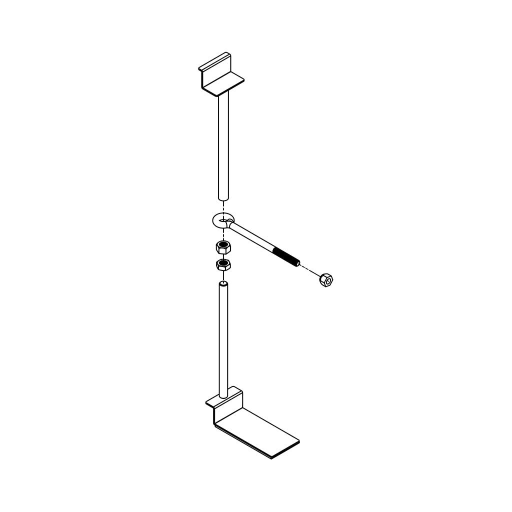 Titan Fuel Tanks Universal Buddy In-Bed Spare Tire Mounting System