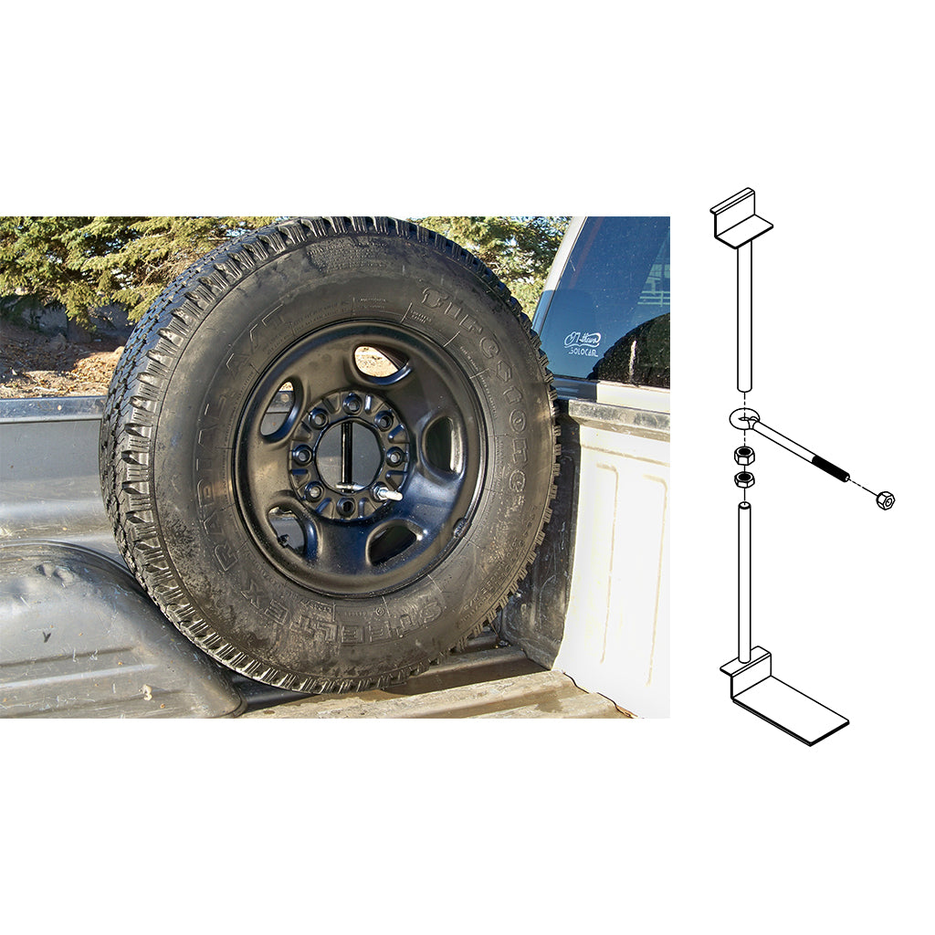 Titan Fuel Tanks Universal Buddy In-Bed Spare Tire Mounting System