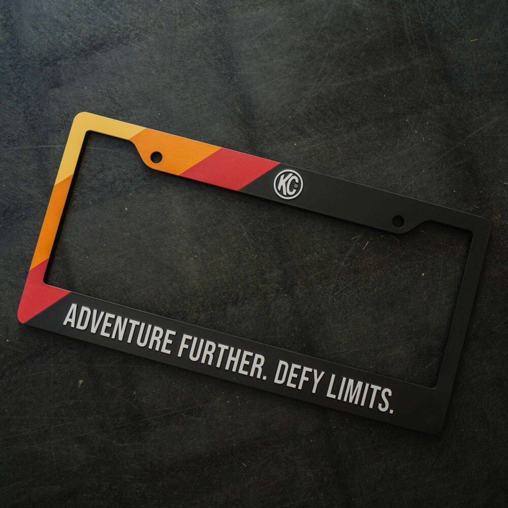 KC Adventure Further License Plate Frame KC HiLiTES