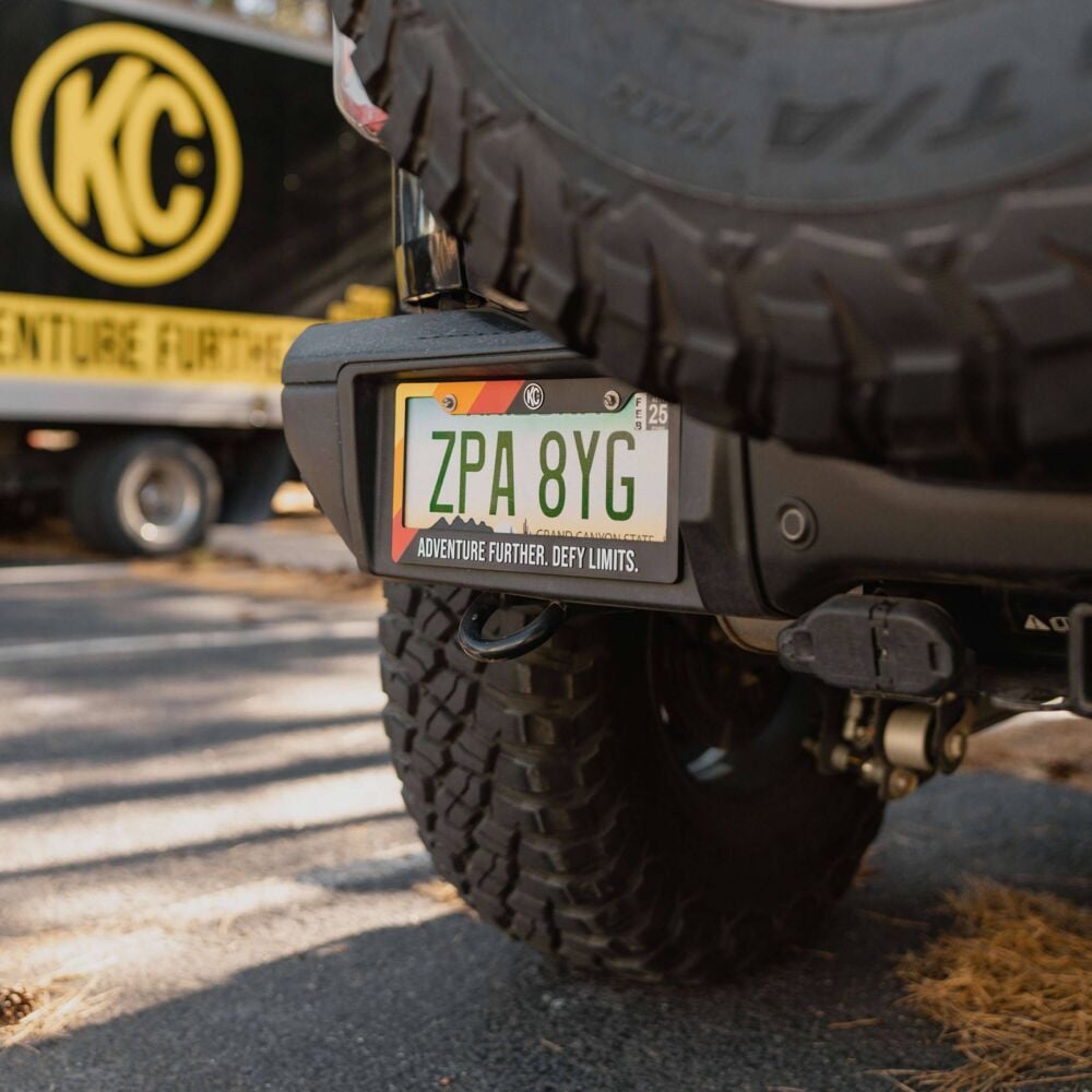 KC Adventure Further License Plate Frame KC HiLiTES