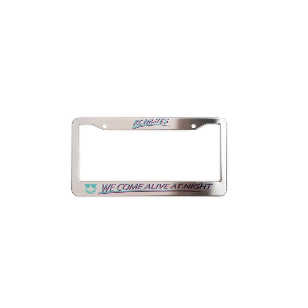 KC We Come Alive License Plate Frame KC HiLiTES