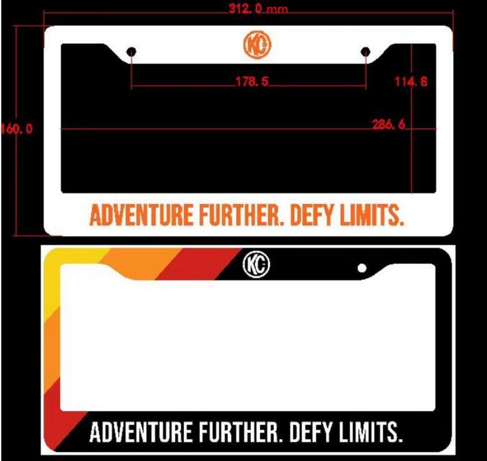 KC We Come Alive License Plate Frame KC HiLiTES