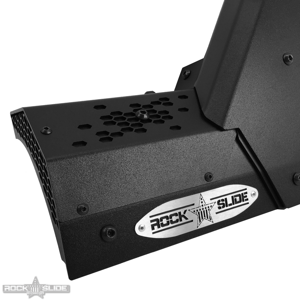 JL / JT Lower Larger Cowl LED Light Pod Brackets and Upper Bar Brackets Rock Slide Engineering