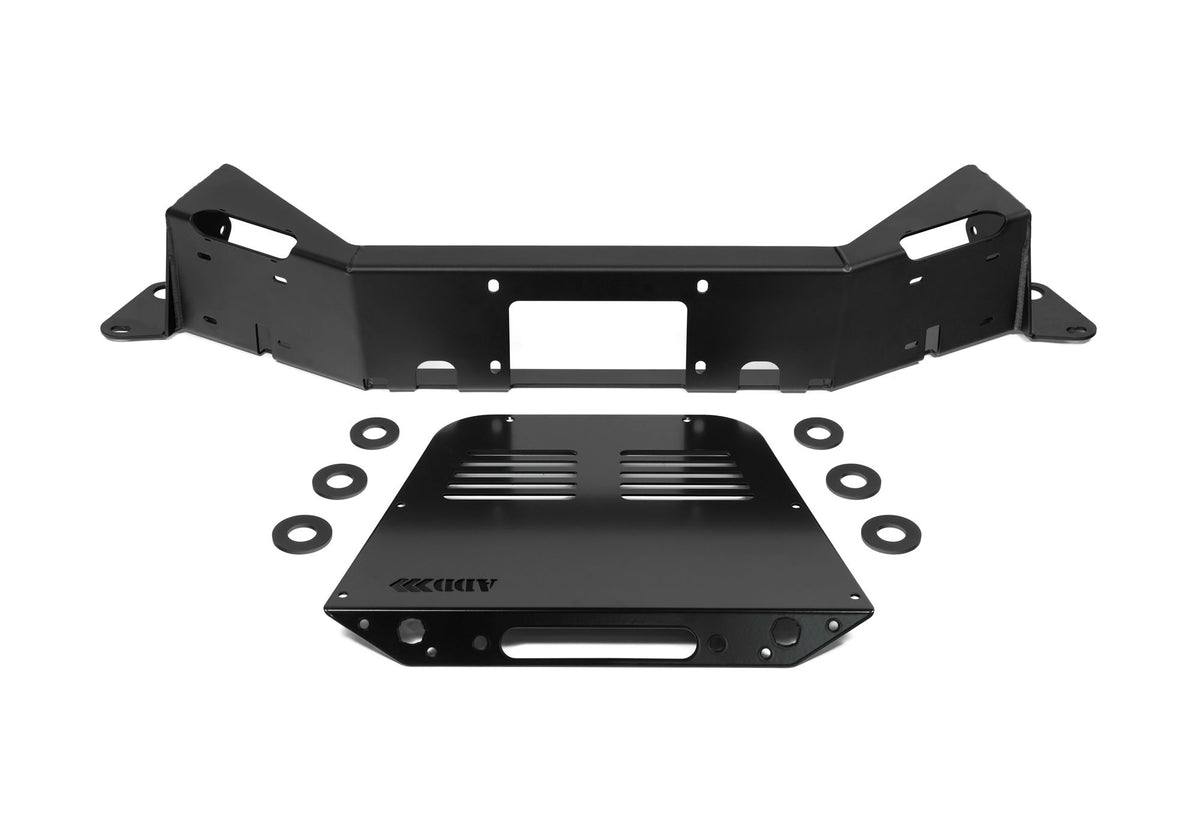 2025 Ram RHO Stealth Fighter Front Bumper Winch Kit Addictive Desert Designs
