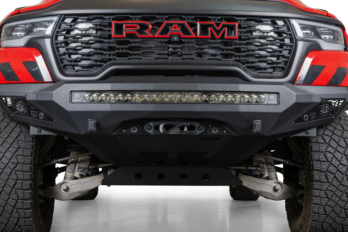 2025 Ram RHO Stealth Fighter Front Bumper Winch Kit Addictive Desert Designs