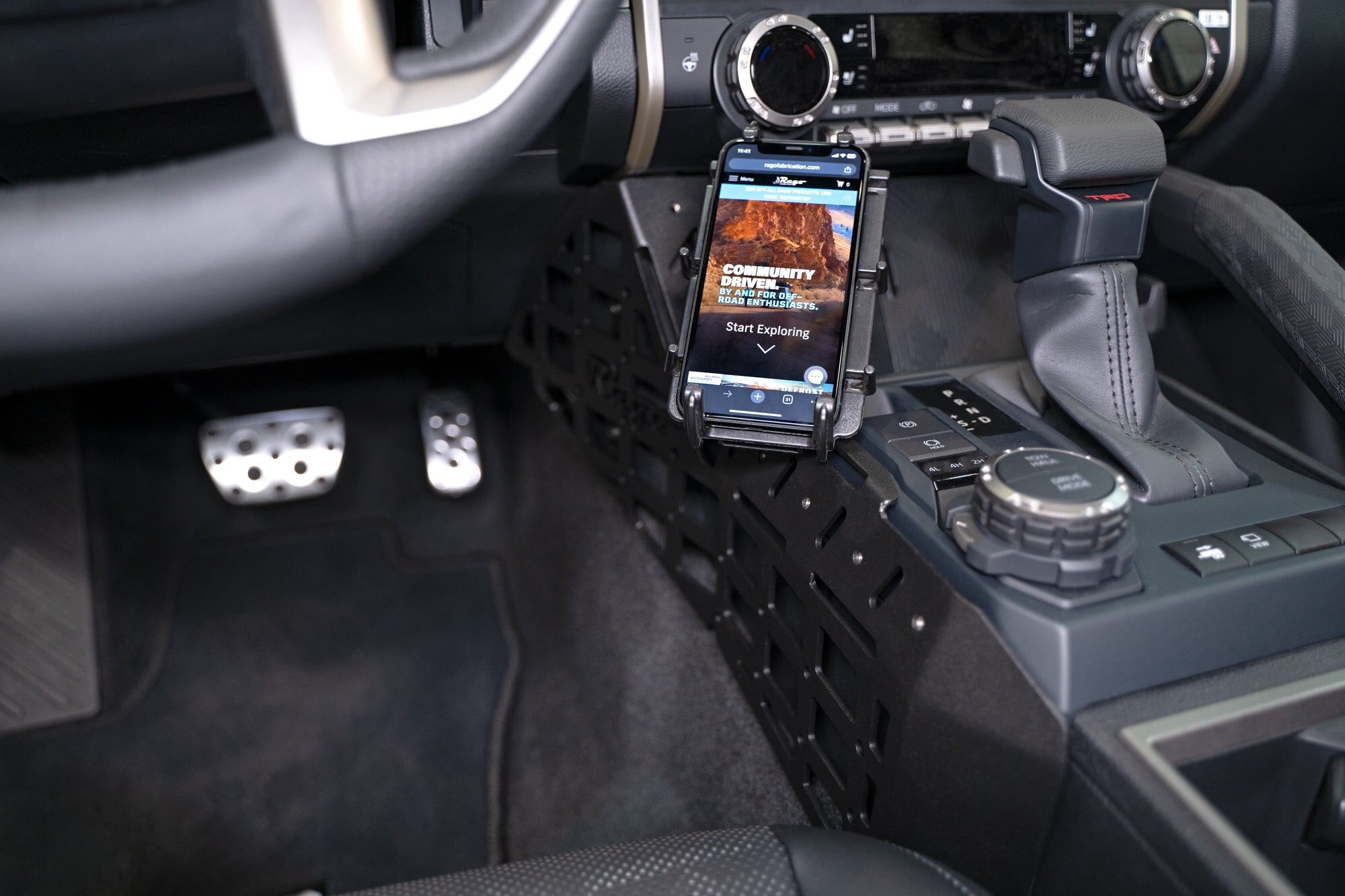 2024+ Toyota Tacoma & 4Runner Center Console Molle Panel Rago Fabrication