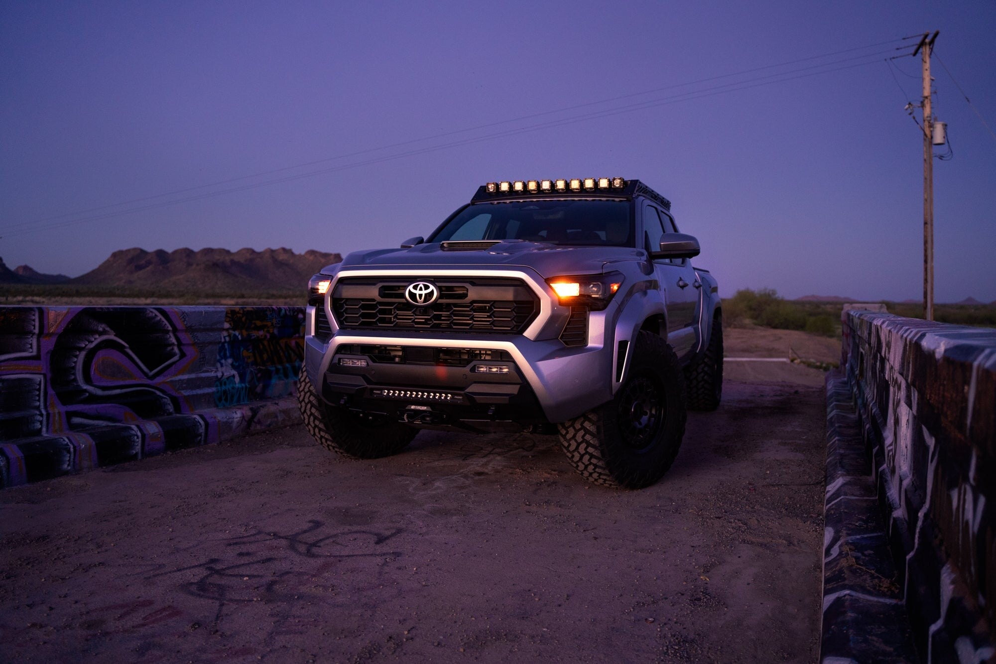 2024+ Toyota Tacoma Roof Rack With Light Pocket Rago Fabrication