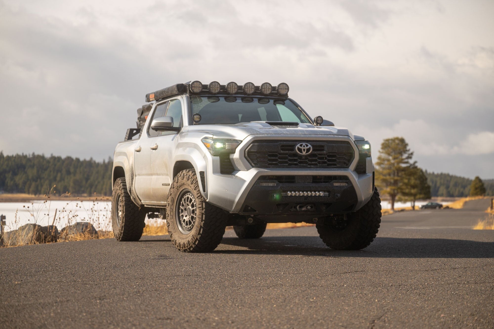 2024+ Toyota Tacoma Roof Rack With Light Pocket Rago Fabrication