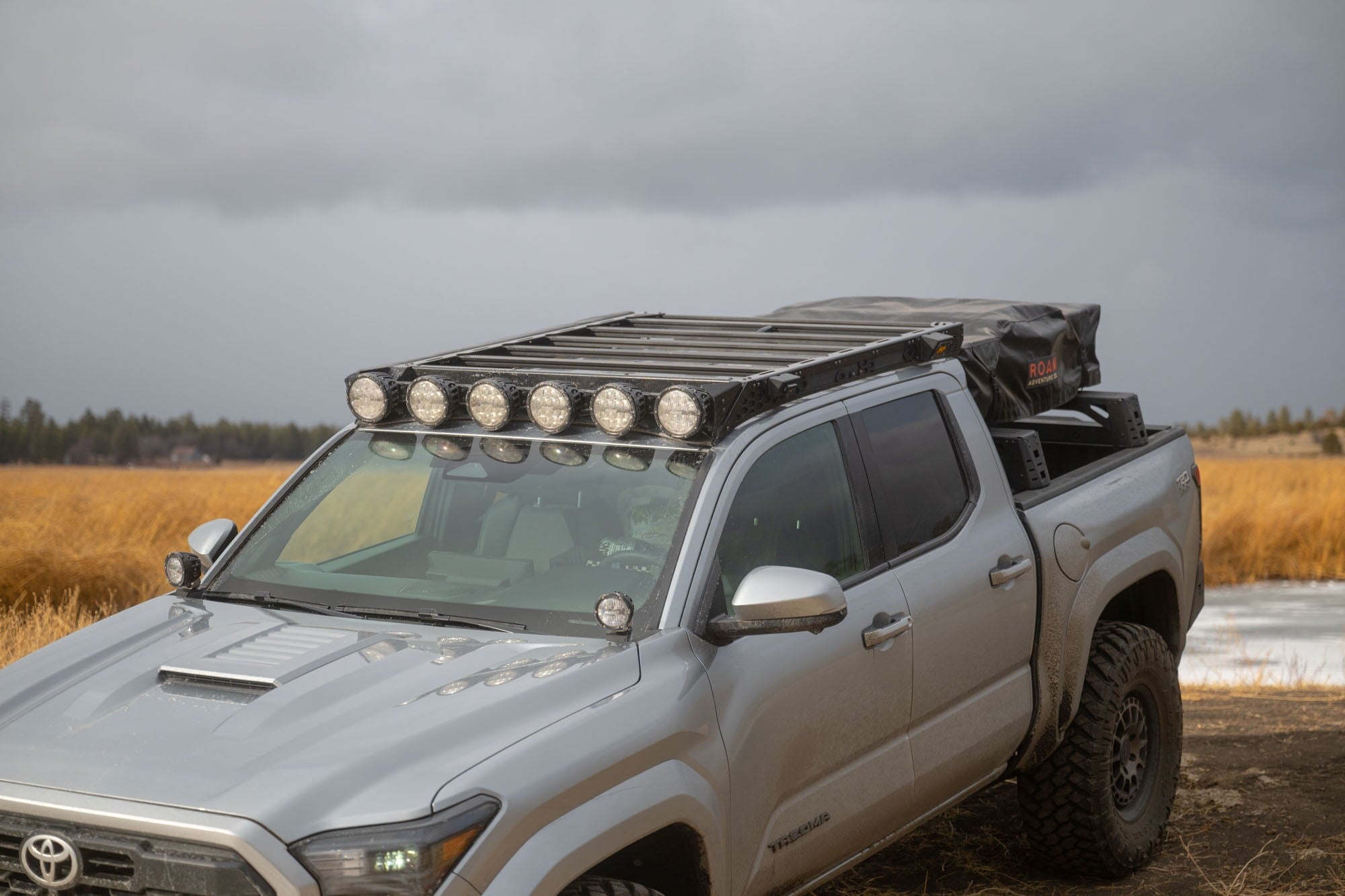 2024+ Toyota Tacoma Roof Rack With Light Pocket Rago Fabrication