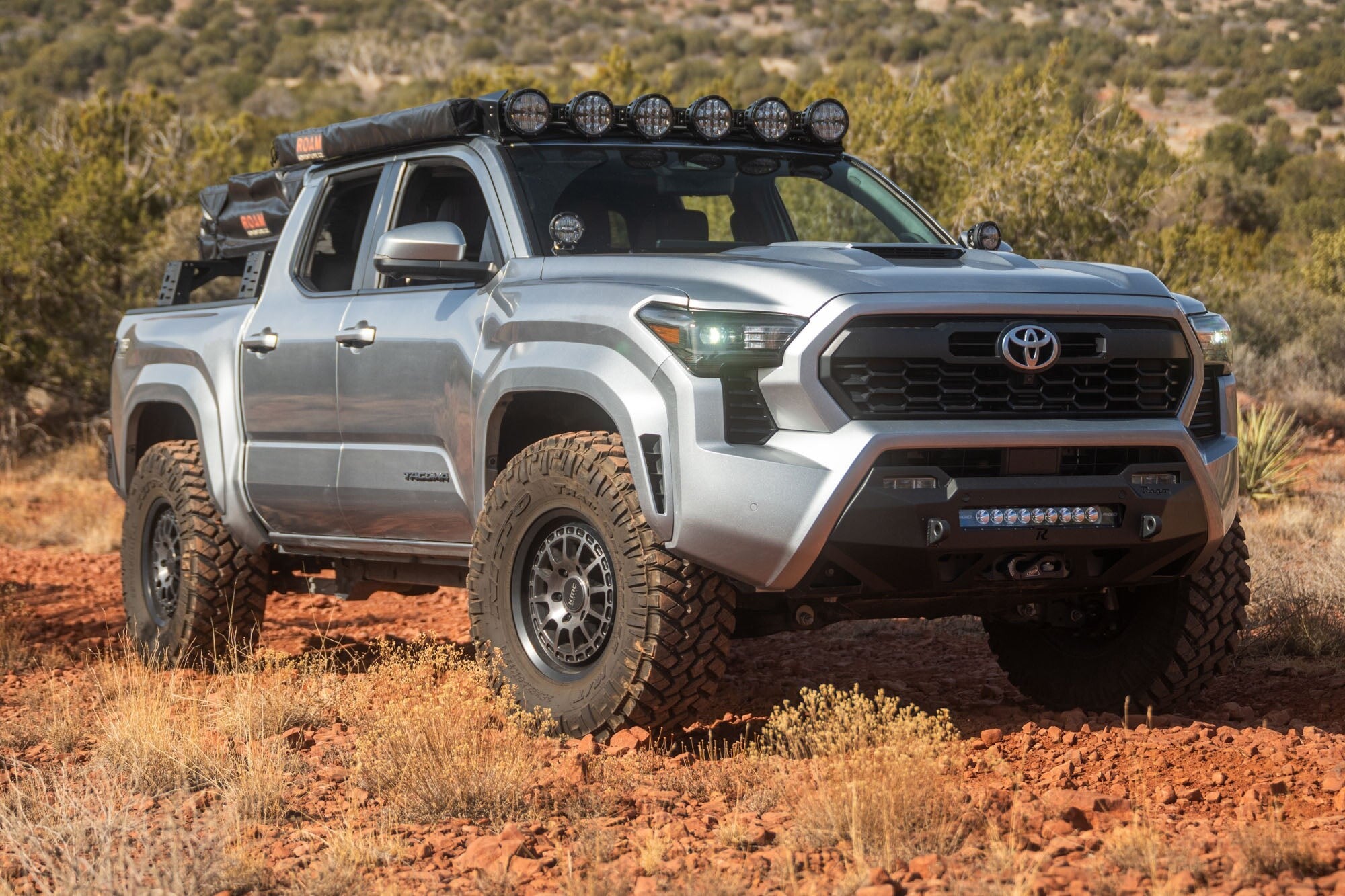 2024+ Toyota Tacoma Roof Rack With Light Pocket Rago Fabrication