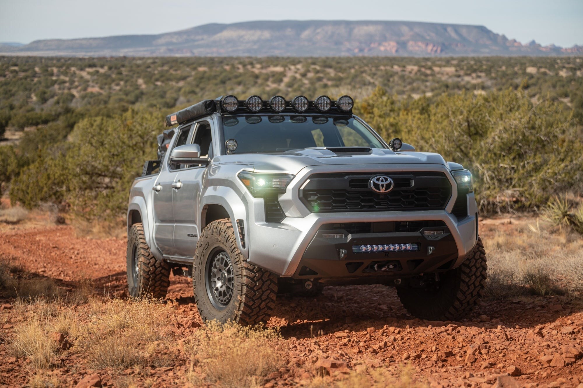 2024+ Toyota Tacoma Roof Rack With Light Pocket Rago Fabrication