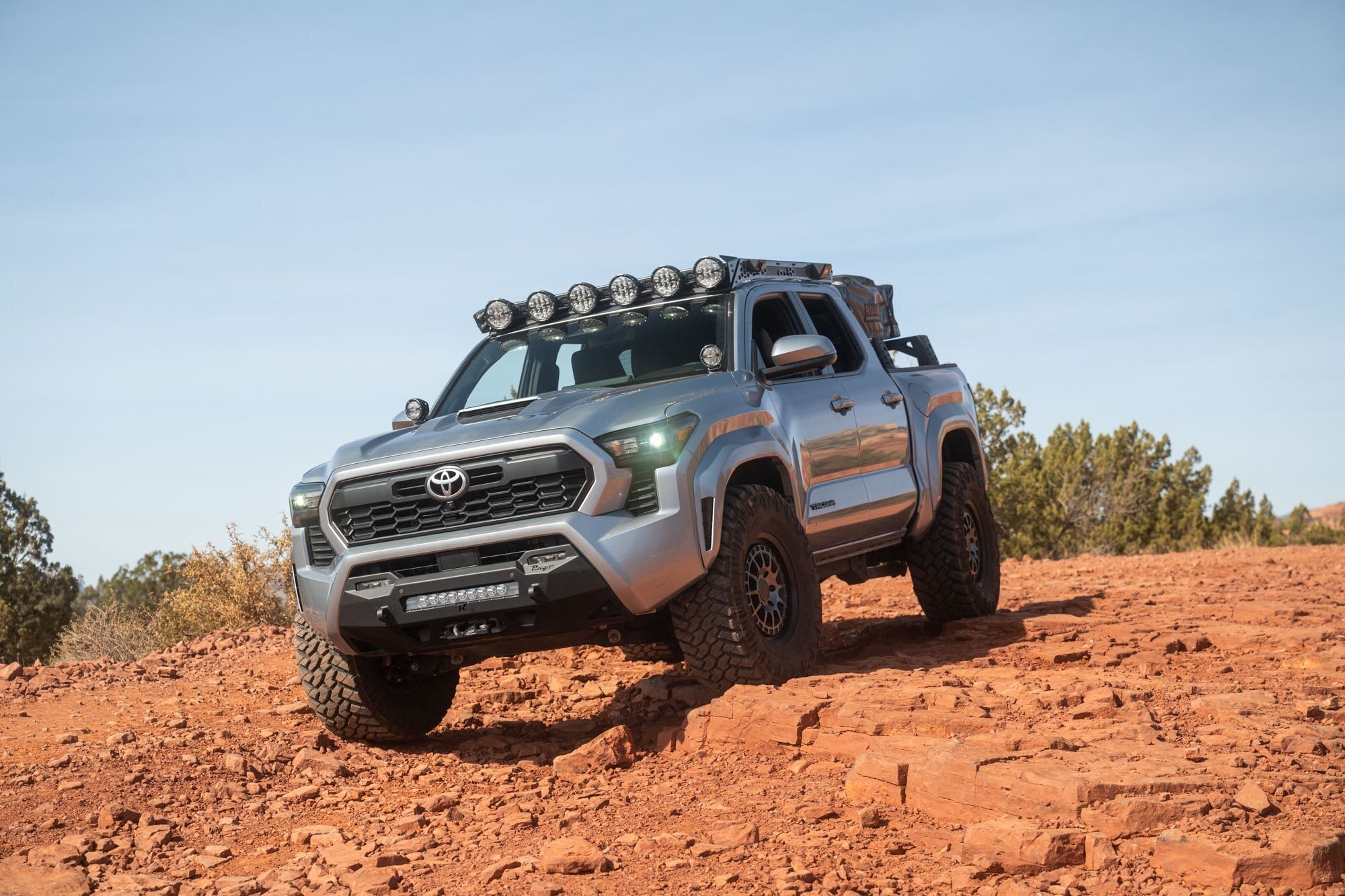 2024+ Toyota Tacoma Roof Rack With Light Pocket Rago Fabrication