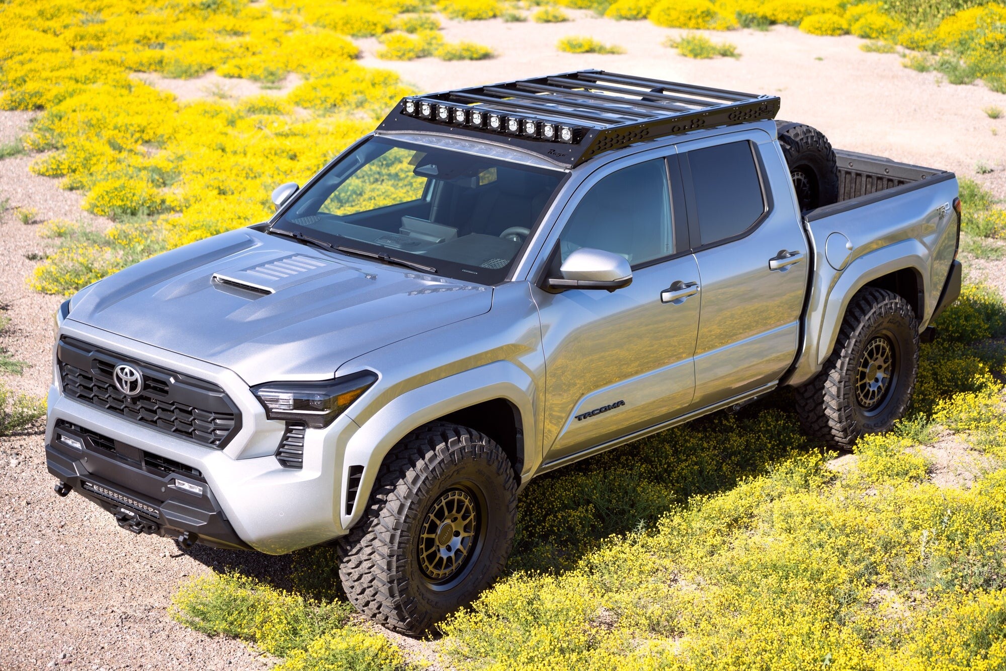 2024+ Toyota Tacoma Roof Rack With Light Pocket Rago Fabrication