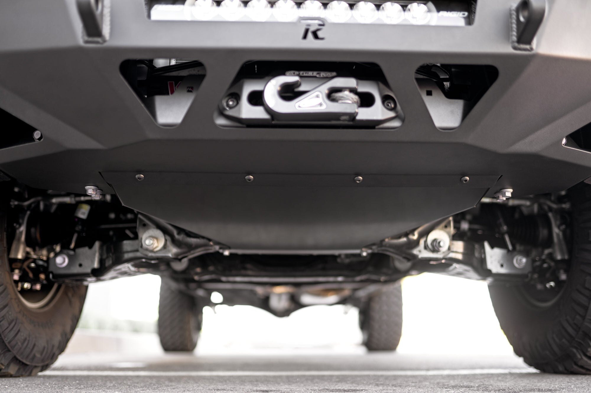 2024+ Toyota Tacoma Skid Plate for Low-Profile Winch Bumper Rago Fabrication