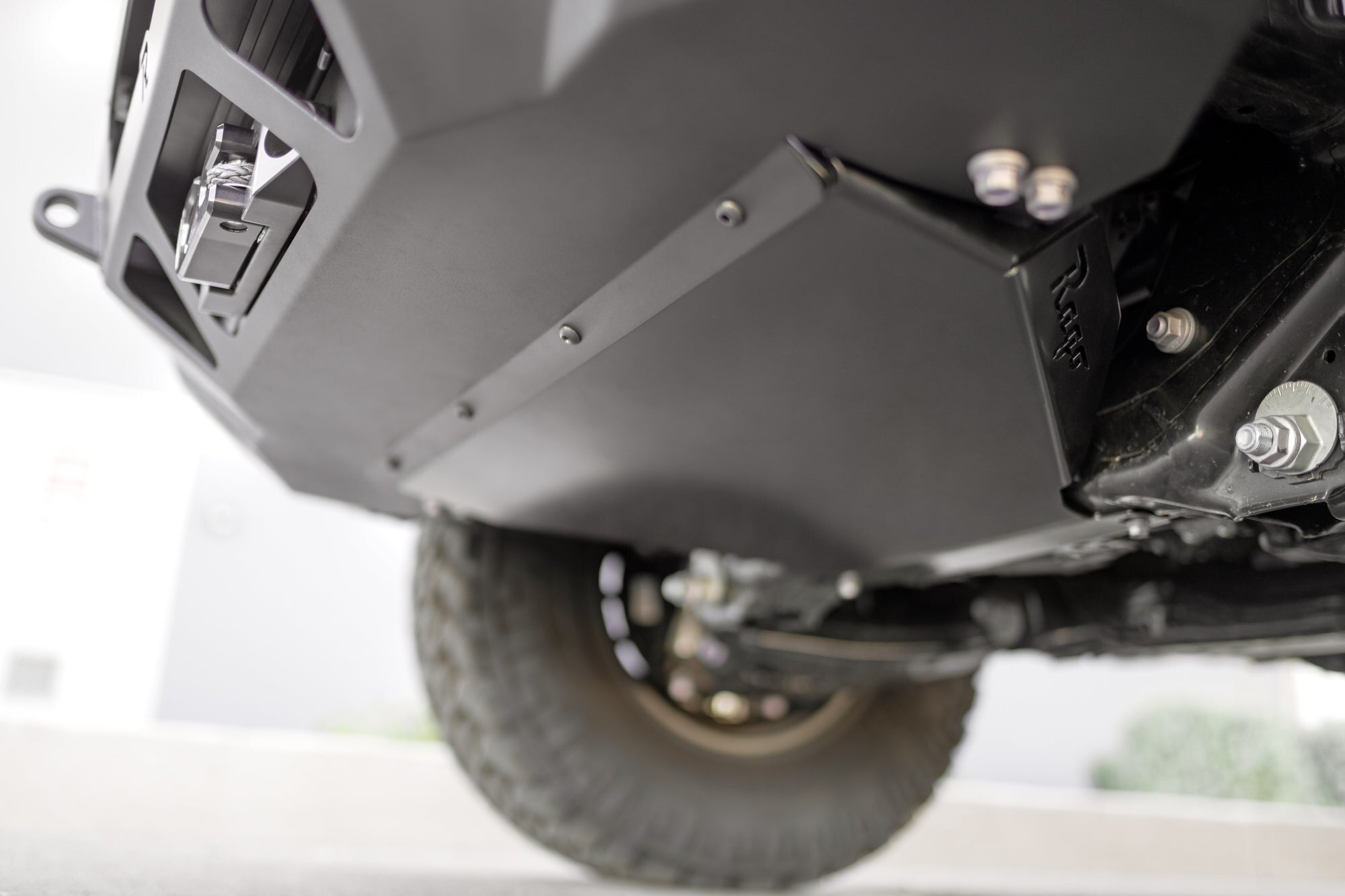 2024+ Toyota Tacoma Skid Plate for Low-Profile Winch Bumper Rago Fabrication