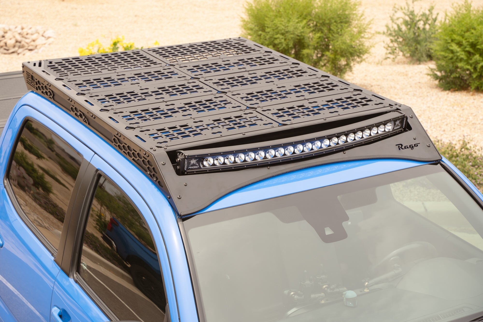2016-2023 Toyota Tacoma Roof Rack With Light Pocket Rago Fabrication