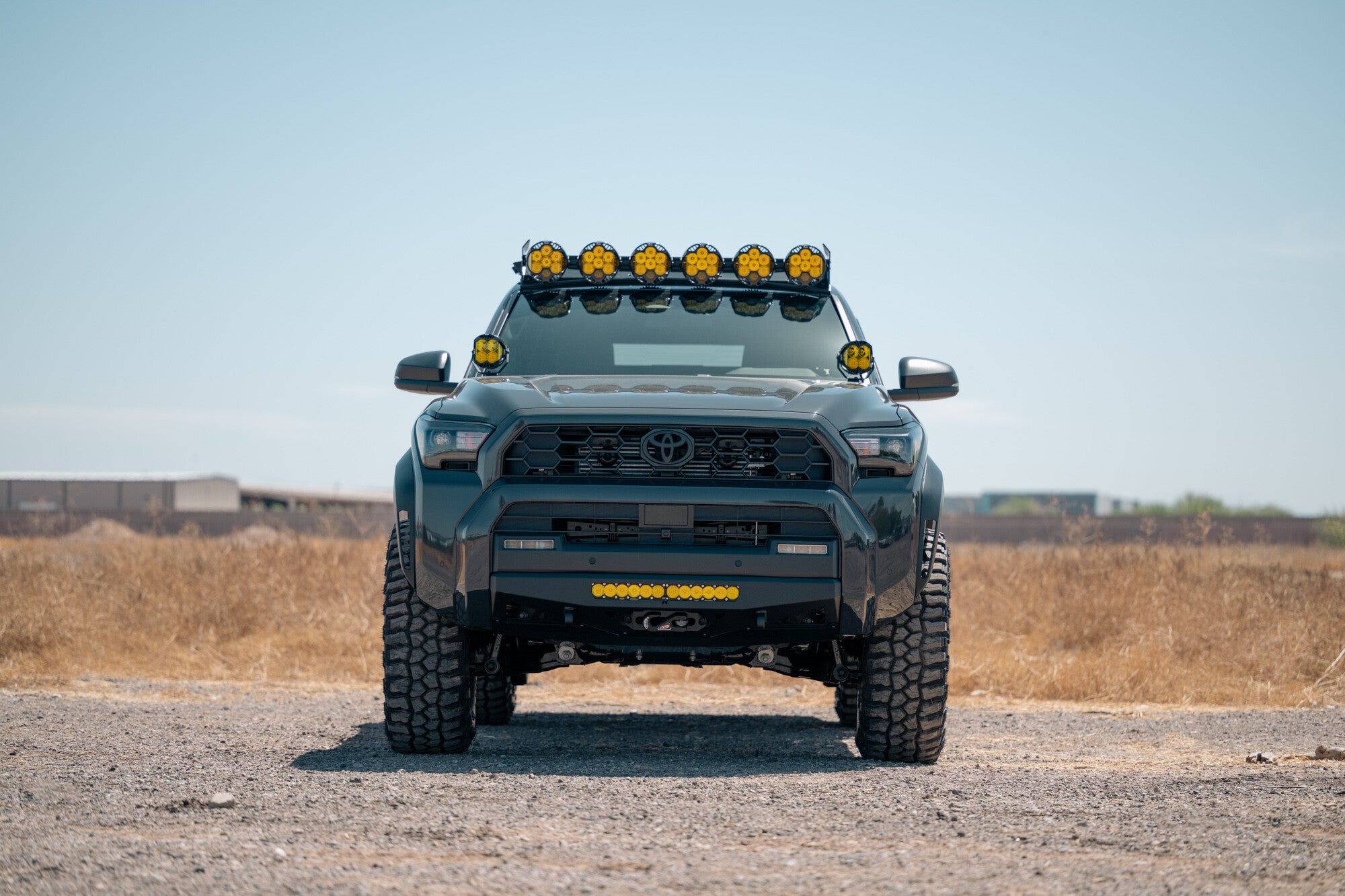 Toyota Roof Rack Baja Designs LP6 Round Light Mount Rago Fabrication