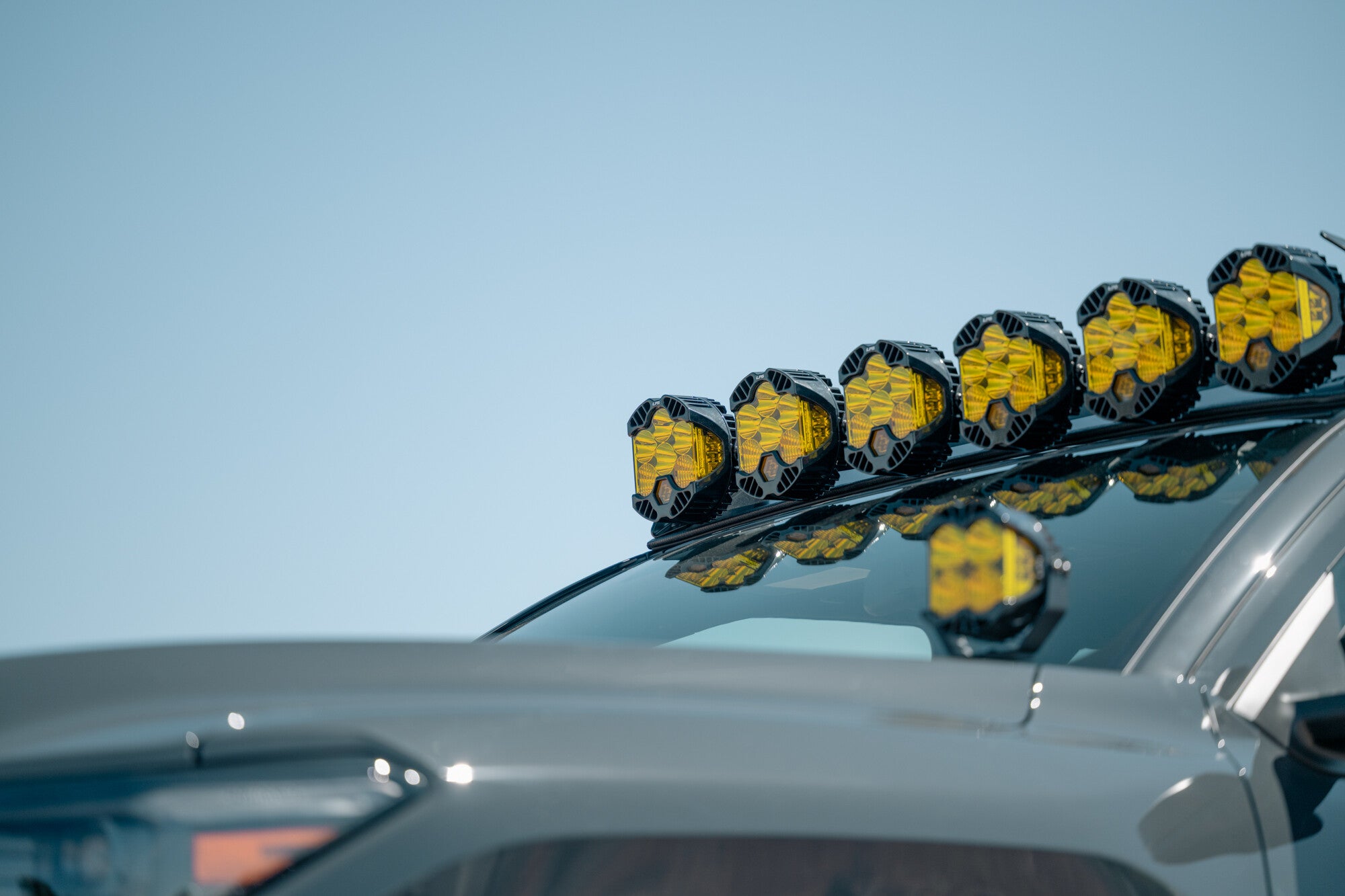 Toyota Roof Rack Baja Designs LP6 Round Light Mount Rago Fabrication