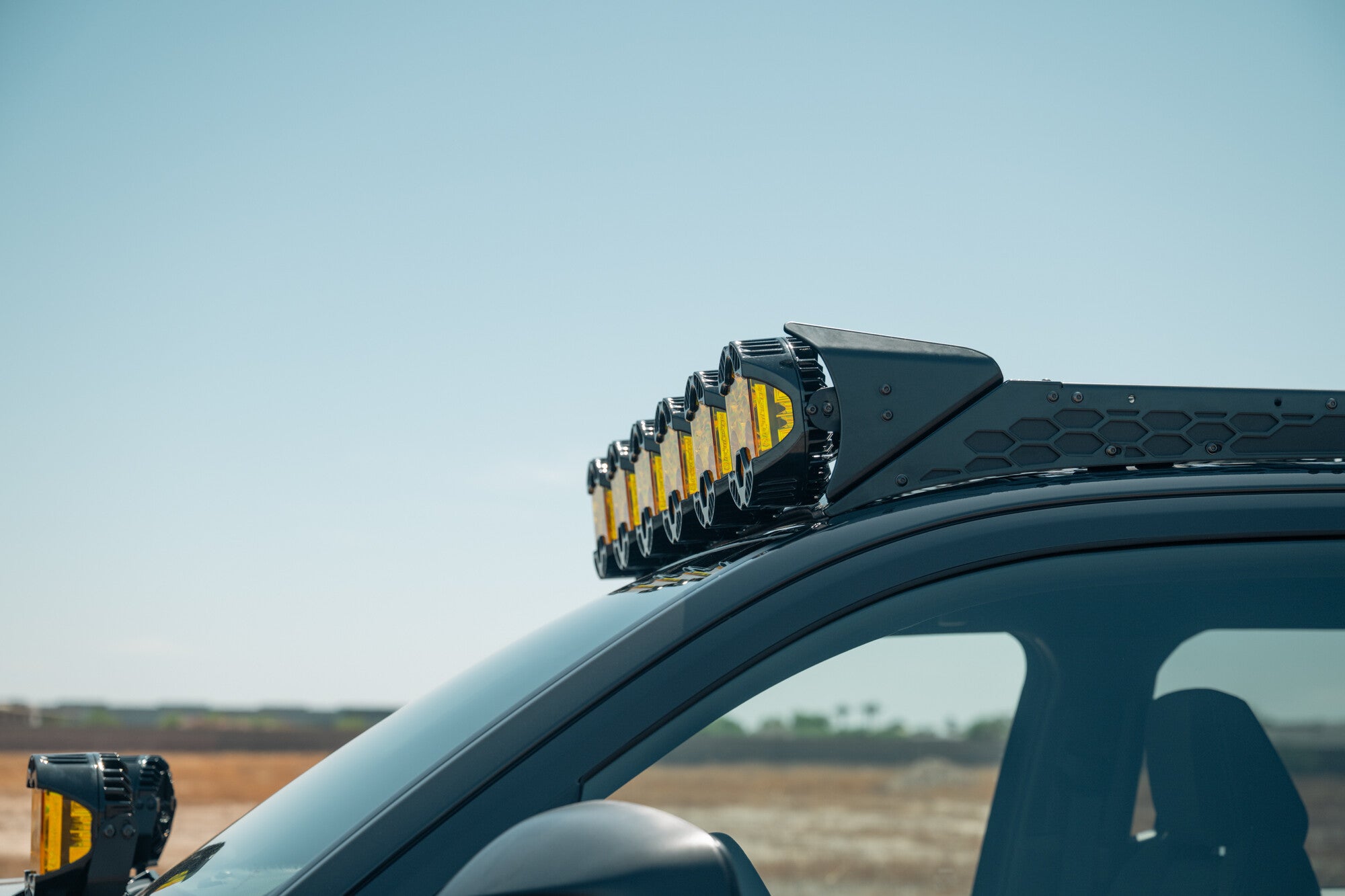 Toyota Roof Rack Baja Designs LP6 Round Light Mount Rago Fabrication