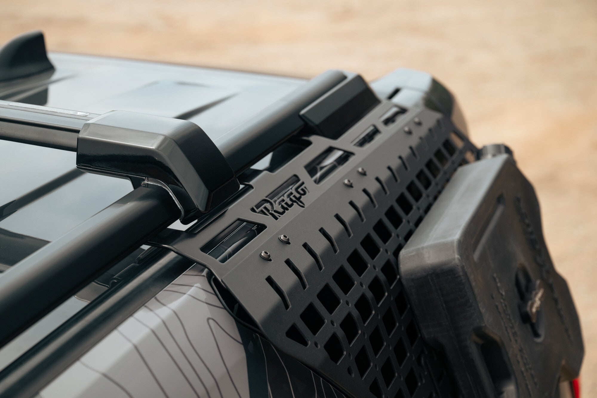 2025+ Toyota 4Runner Exterior Molle Storage Panels for Factory Roof Rails Driver Side Rago Fabrication
