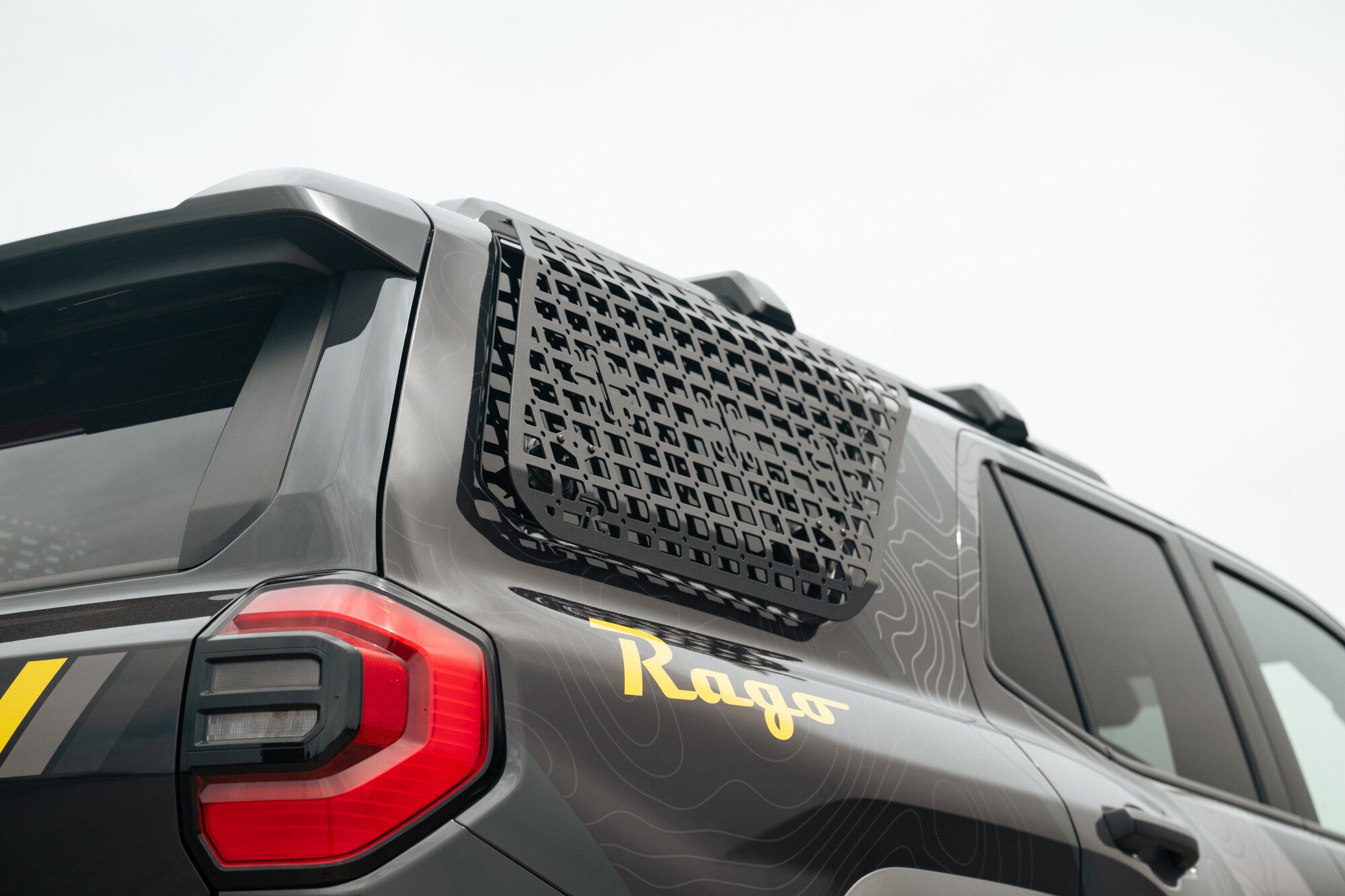 2025+ Toyota 4Runner Exterior Molle Storage Panels for Factory Roof Rails Passenger Side Rago Fabrication