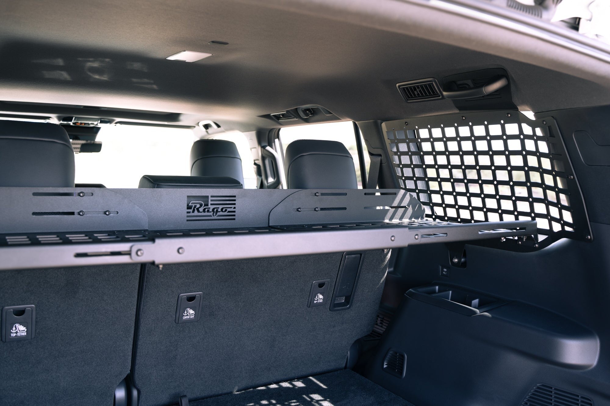 2024 Toyota Land Cruiser Molle Panel Storage Shelf Rago Fabrication