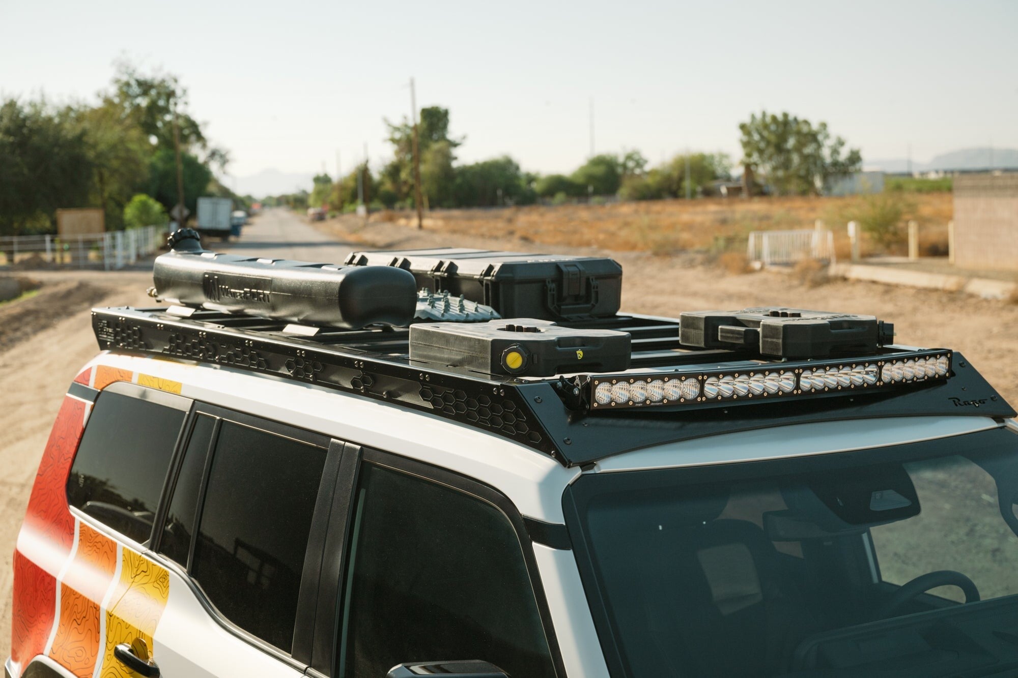 2024 Toyota Land Cruiser Roof Rack with Light Pocket Rago Fabrication