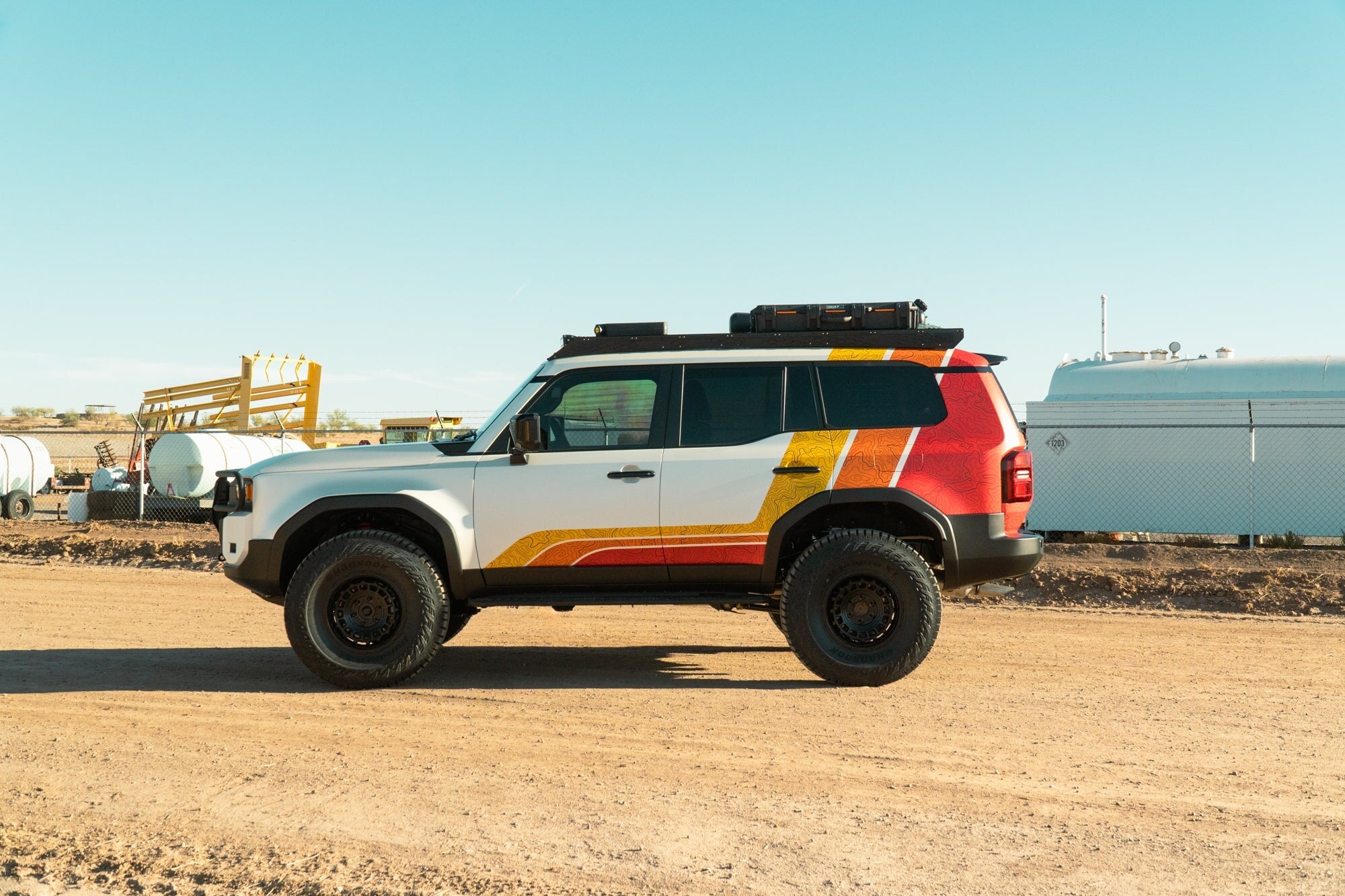 2024 Toyota Land Cruiser Roof Rack with Light Pocket Rago Fabrication