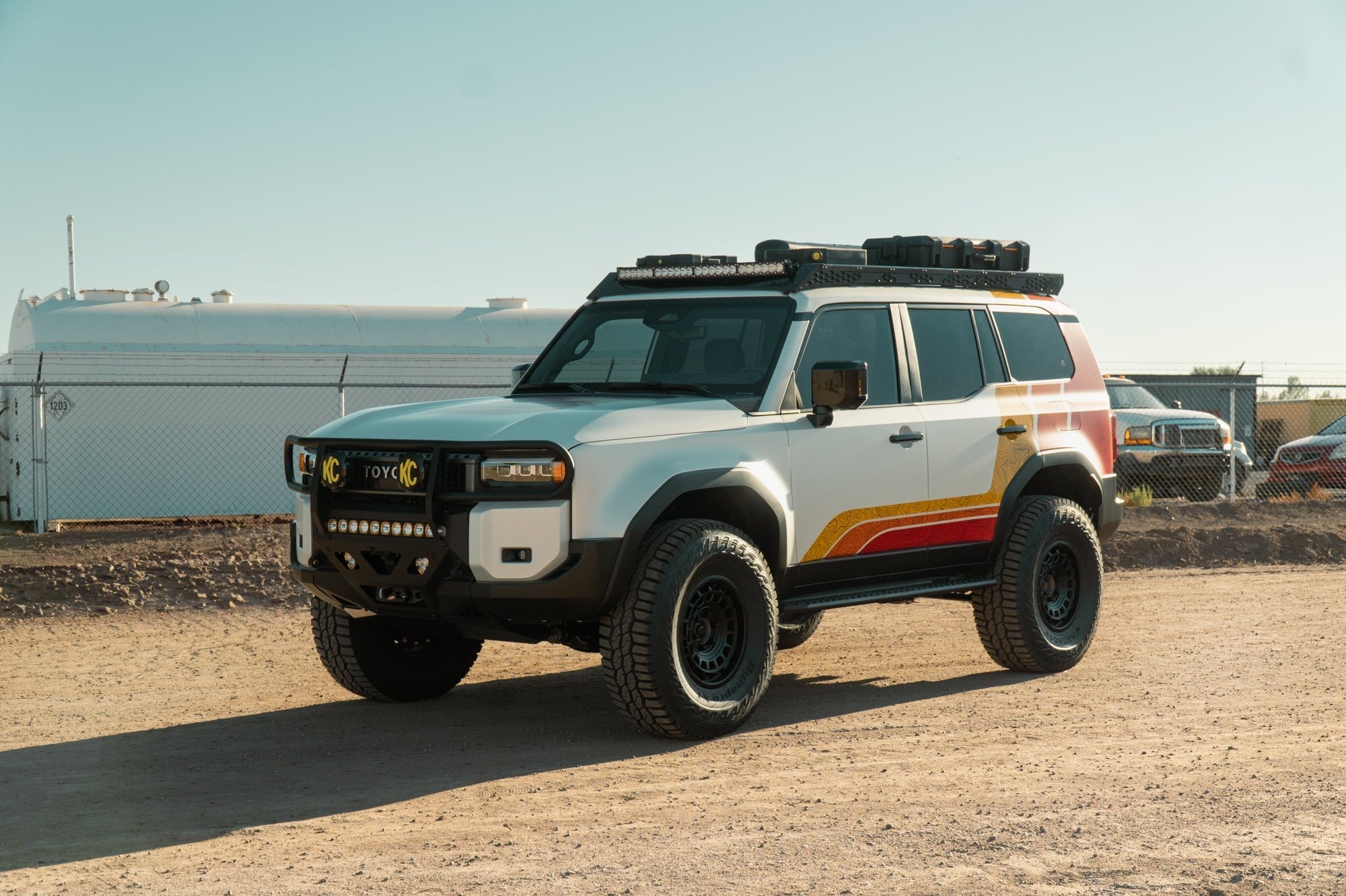 2024 Toyota Land Cruiser Roof Rack with Light Pocket Rago Fabrication