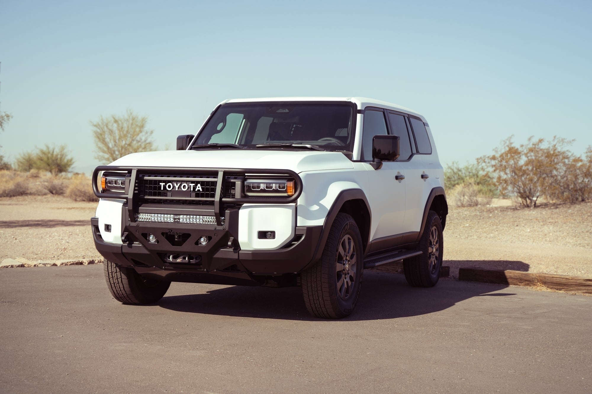 2024 Toyota Land Cruiser Brush Guard for Center Mount Front Bumper Rago Fabrication