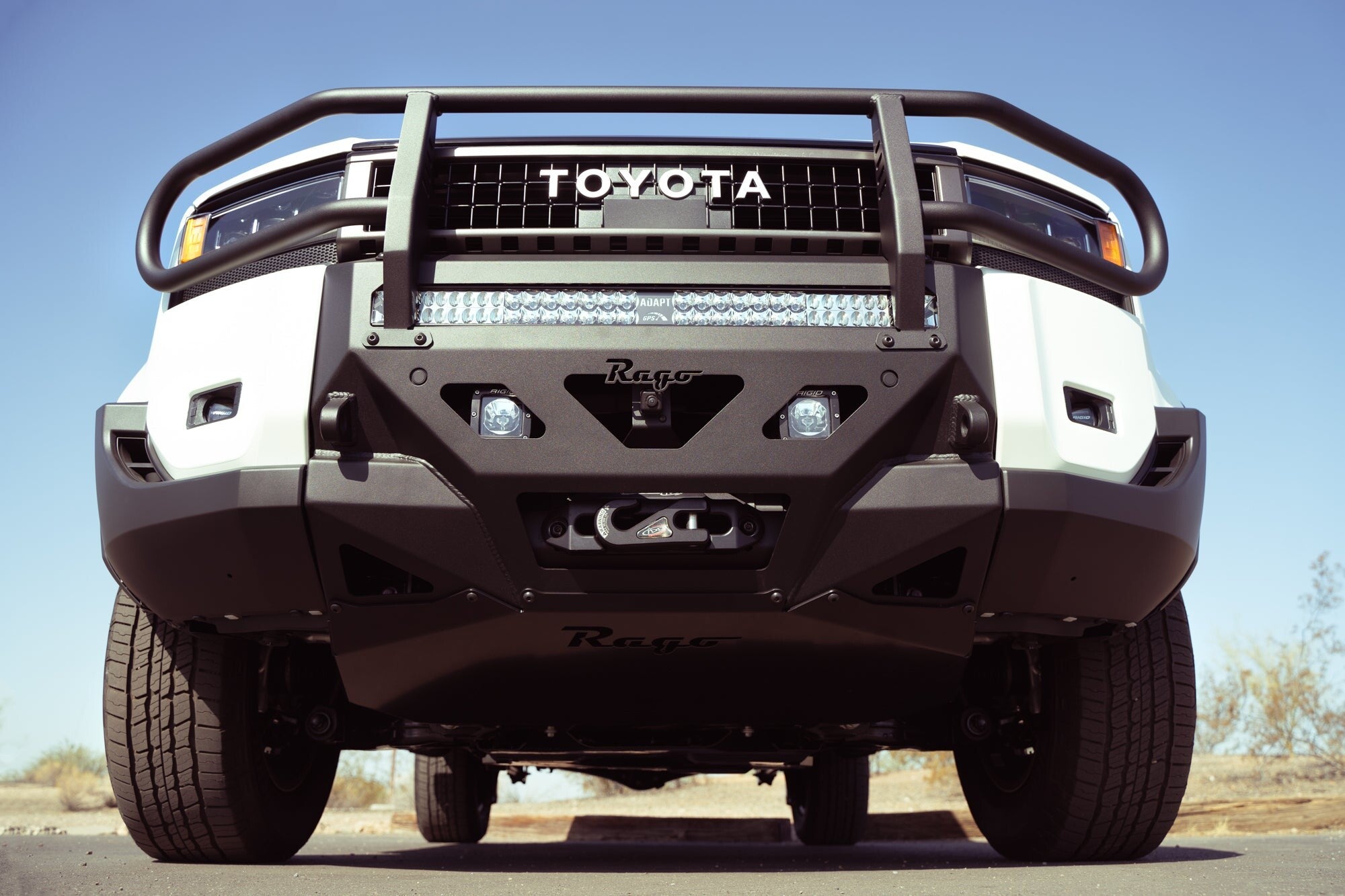 2024 Toyota Land Cruiser Brush Guard for Center Mount Front Bumper Rago Fabrication