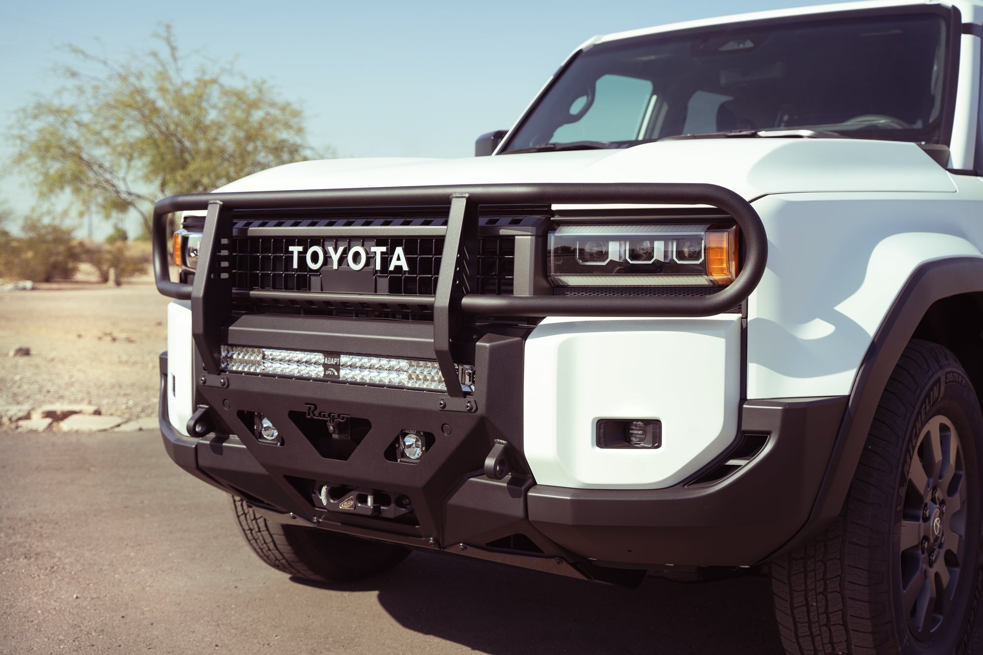 2024 Toyota Land Cruiser Brush Guard for Center Mount Front Bumper Rago Fabrication